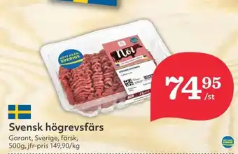 Hemköp Svensk högrevsfärs erbjuda