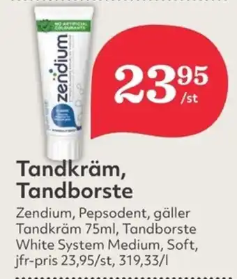 Hemköp Tandkräm, Tandborste erbjuda