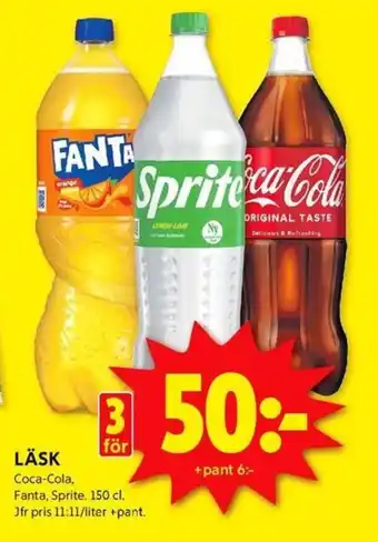 ICA Kvantum LÄSK erbjuda