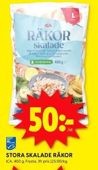 ICA Kvantum STORA SKALADE RÄKOR erbjuda