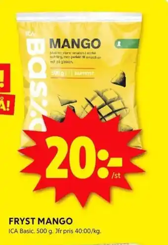 ICA Kvantum FRYST MANGO erbjuda