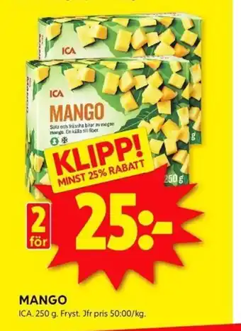 ICA Kvantum MANGO erbjuda
