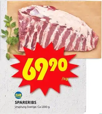 ICA Kvantum SPARERIBS erbjuda