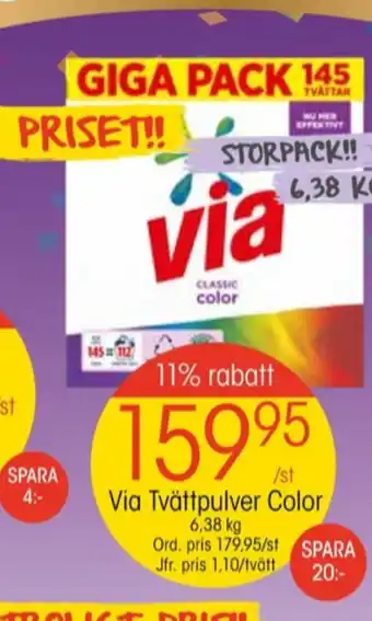 EKO Via tvättmedel pulver erbjuda