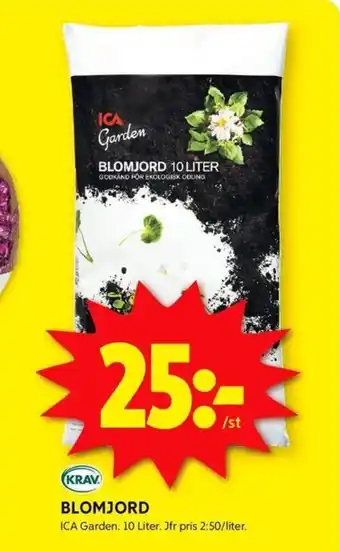 ICA Kvantum BLOMJORD erbjuda