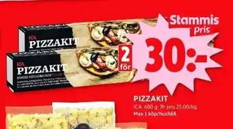 ICA Kvantum PIZZAKIT erbjuda