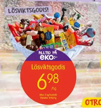 EKO Trend lösviktsgodis erbjuda