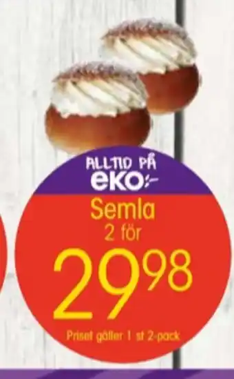 EKO Eko butiksbakat kaffebröd erbjuda