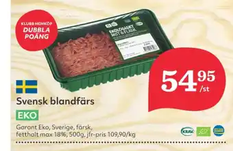 Hemköp Garant blandfärs max 18% erbjuda