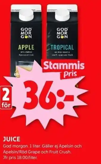 ICA Kvantum JUICE erbjuda