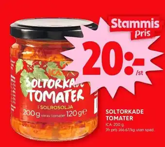 ICA Kvantum SOLTORKADE TOMATER erbjuda