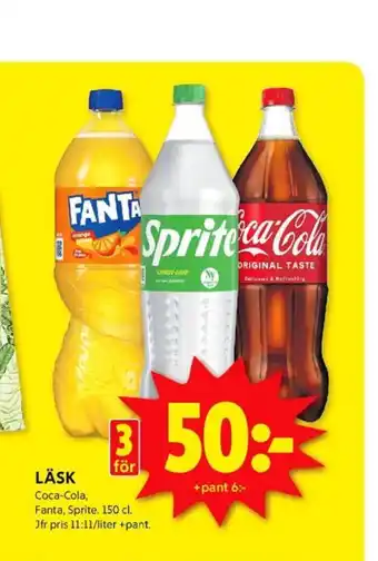 ICA Kvantum Sprite läskedryck erbjuda