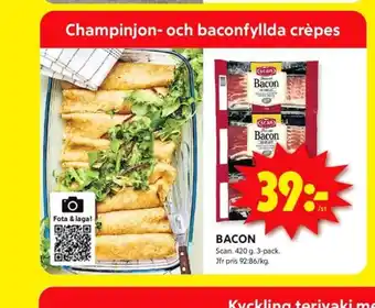 ICA Kvantum Scan baconskivor erbjuda
