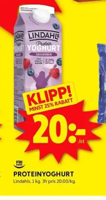 ICA Kvantum Salakis yoghurt erbjuda