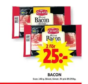 ICA Maxi Scan baconskivor erbjuda