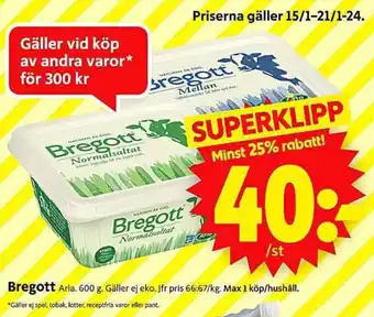 ICA Supermarket Bregott erbjuda