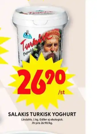 ICA Maxi Salakis yoghurt erbjuda