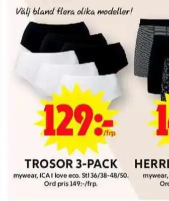 ICA Maxi Mywear trosor erbjuda