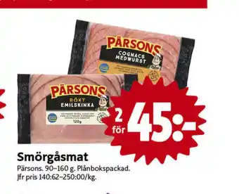 ICA Nära Pärsons skinka erbjuda