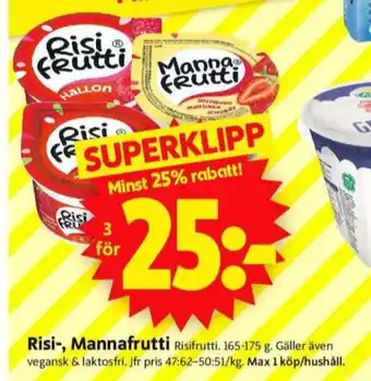 ICA Supermarket Risifrutti mellanmål erbjuda