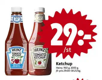 ICA Nära Heinz ketchup erbjuda
