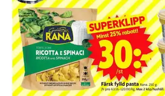 ICA Supermarket Rana pasta erbjuda