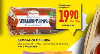 Willys Skogaholmslimpa erbjuda
