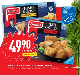 Willys Findus fisknuggets erbjuda