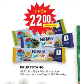 Willys Nestlé fruktstång erbjuda