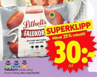 ICA Supermarket Falukorv erbjuda