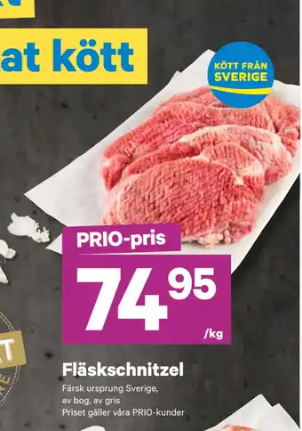 City Gross Fläskschnitzel erbjuda