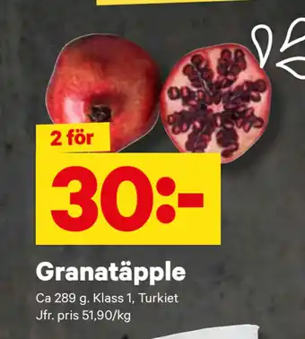City Gross Granatäpple erbjuda