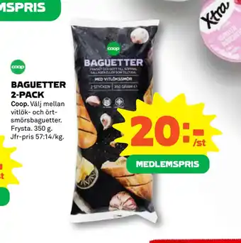 Coop Baguetter 2-pack erbjuda