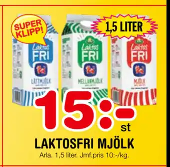 Nya Pulsen Laktosfri mjölk erbjuda