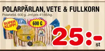 Nya Pulsen Polarpärlan, vete & fullkorn erbjuda