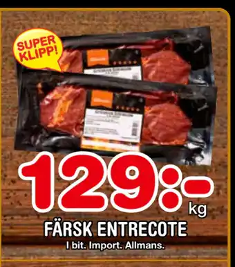 Nya Pulsen Färsk entrecote erbjuda