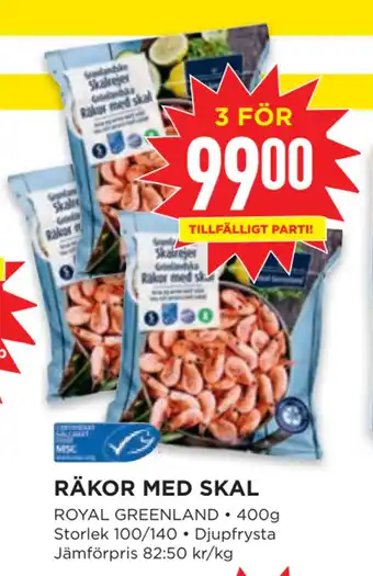 Willys Räkor med skal erbjuda