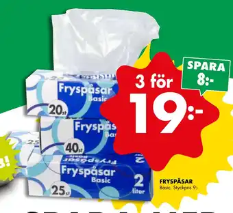 ÖoB Fryspåsar erbjuda