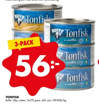 ÖoB Tonfisk erbjuda