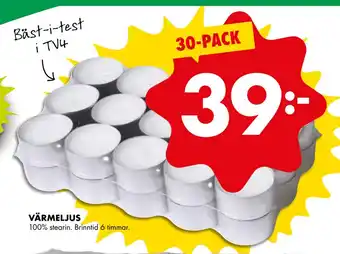 ÖoB Värmeljus erbjuda