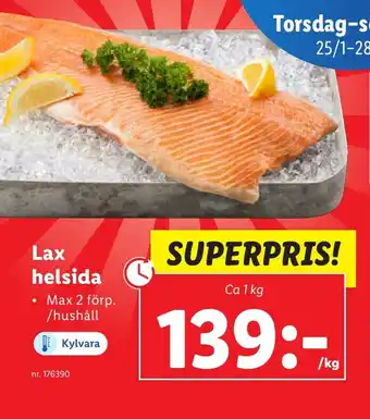 Lidl Lax helsida erbjuda