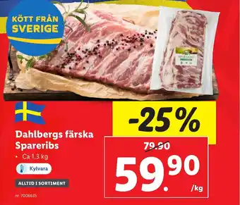 Lidl Dahlbergs färska Spareribs erbjuda