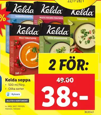 Lidl Kelda soppa erbjuda