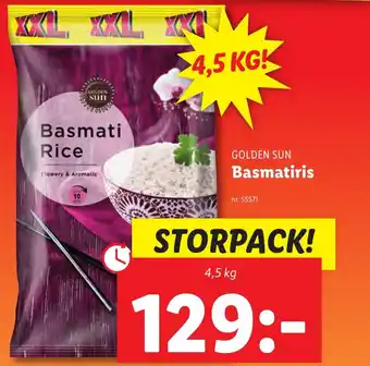 Lidl GOLDEN SUN Basmatiris erbjuda