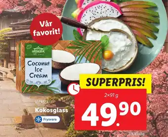 Lidl VITASIA Kokosglass erbjuda