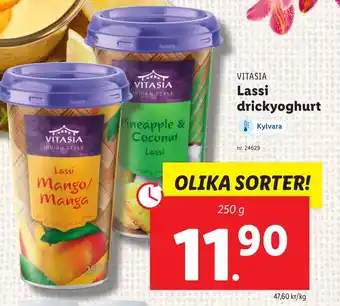 Lidl VITASIA Lassi drickyoghurt erbjuda