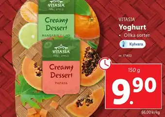 Lidl VITASIA Yoghurt erbjuda