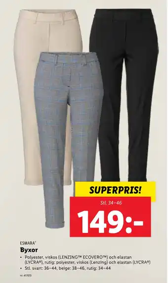 Lidl ESMARAⓇ Byxor erbjuda