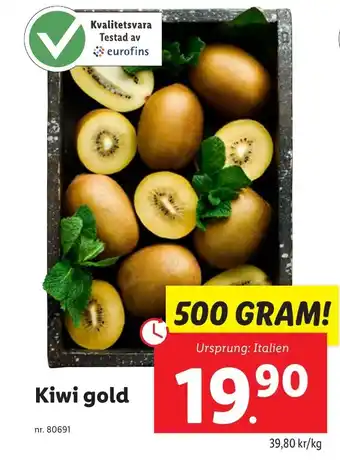 Lidl Kiwi gold erbjuda