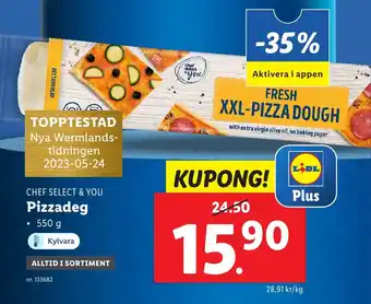 Lidl CHEF SELECT & YOU Pizzadeg erbjuda